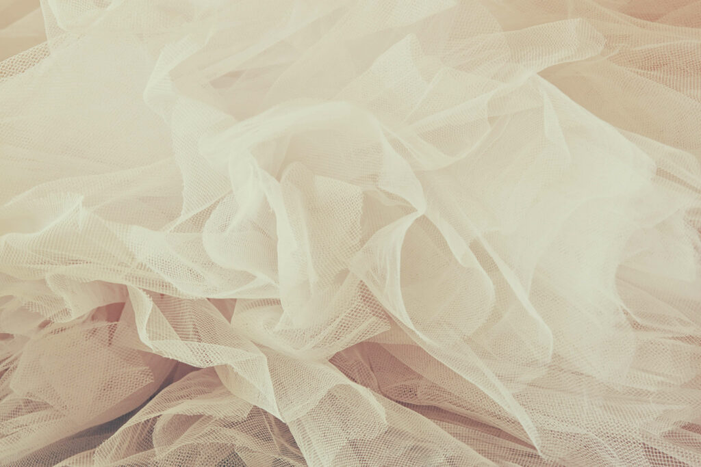 White Tulle Fabric