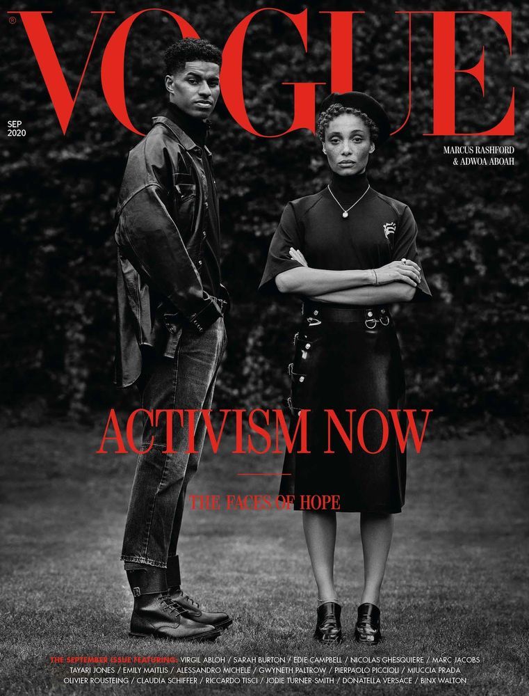 Capa da revista Vogue britânica para a campanha Setembro Amarelo