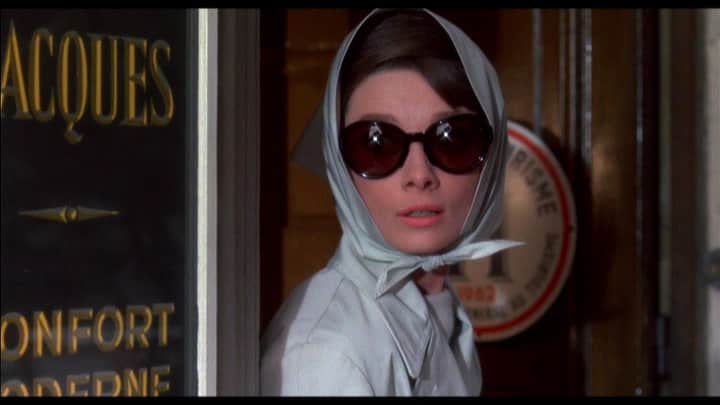 Audrey Hepburn en la película Riddler de 1963 
