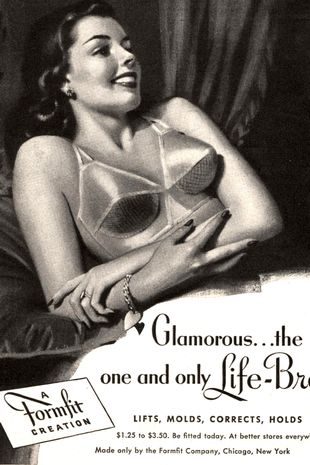 anúncio de lingerie de 1940