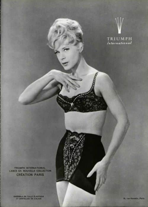 anúncio de lingerie da marca Triumph 1962
