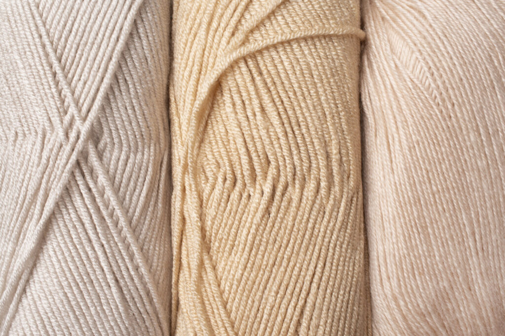 Textile fibers: various wool fabric samples.