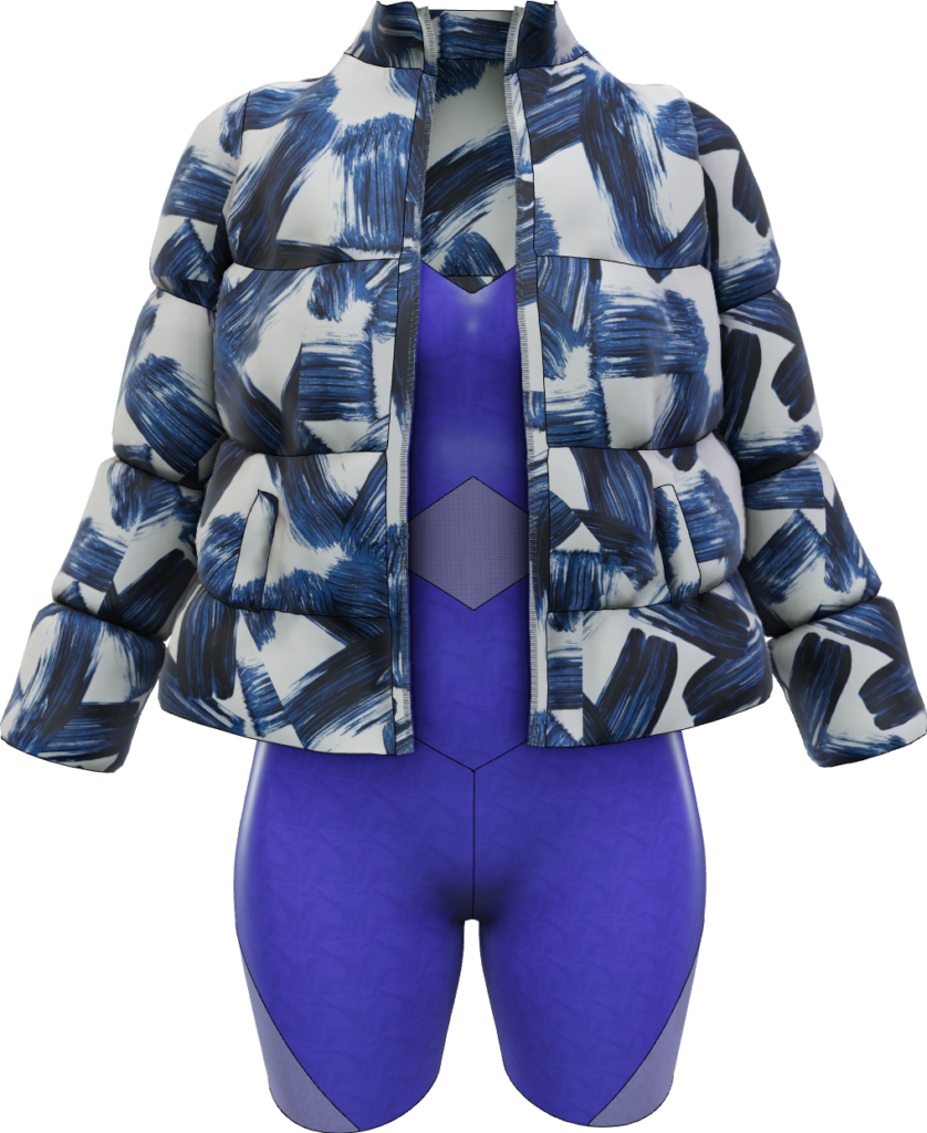 Image shows how 3D fashion works in one of Audaces' software.