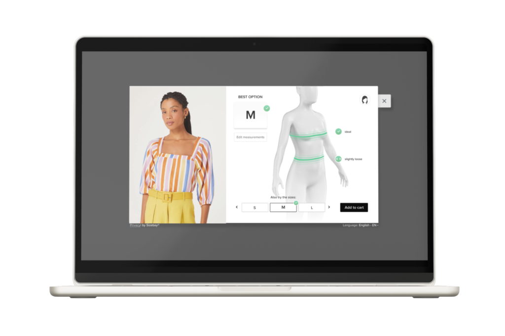 Size and fit advisor technology helps sell lingerie online.