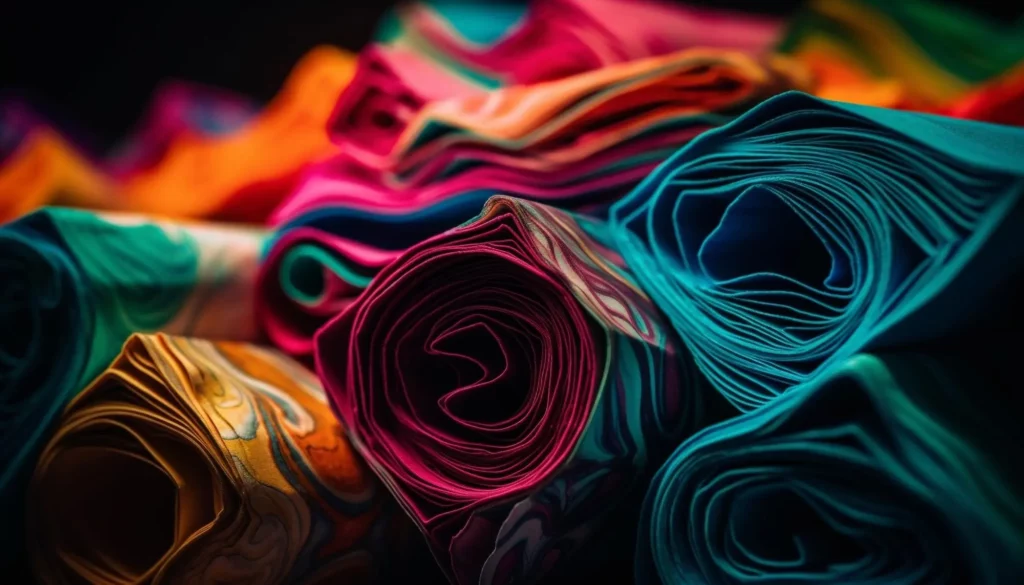 Tipos de tecidos com estampas e coloridos 