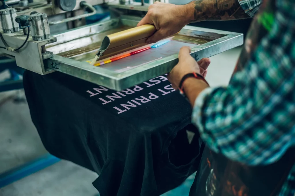 Printing on fabric with sublimation process