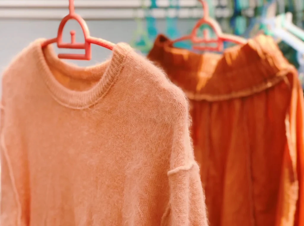 Clothing pieces with the color of the year