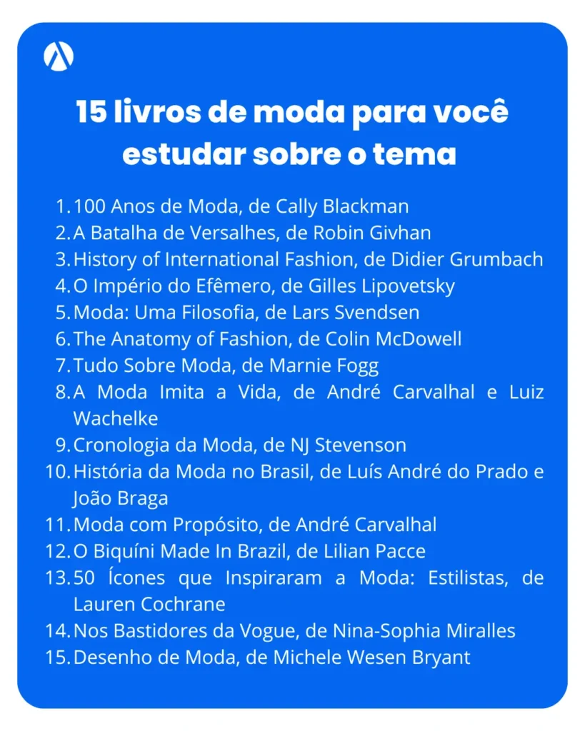 Lista de 15 livros de moda para você estudar sobre o tema