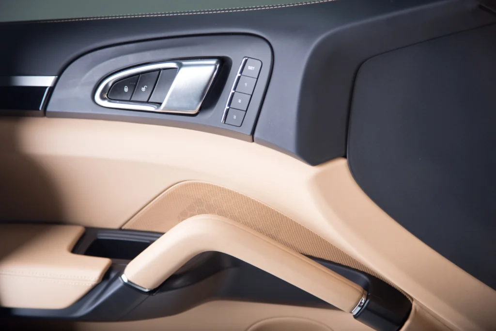 Car door panels, a key component of automotive furniture, are manufactured using textile technology.