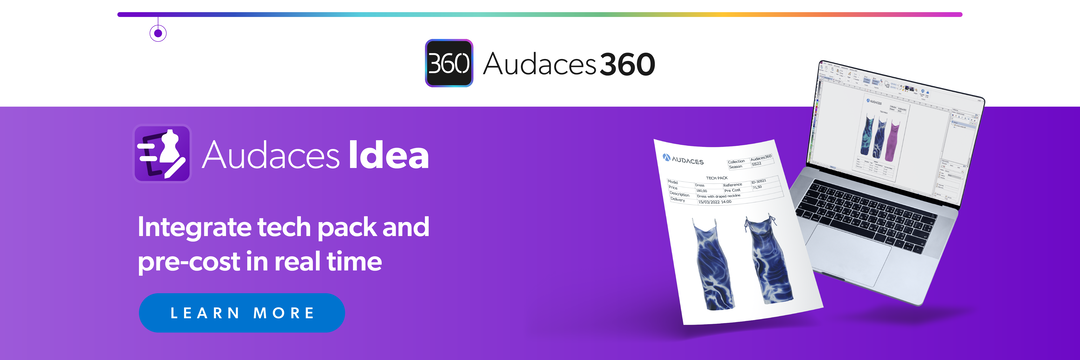 Integrate tech pack and pre-cost in real time with Audaces Idea.