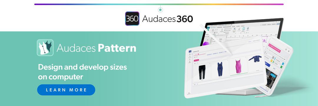 Design and develop clothing sizes on computer with Audaces Pattern.