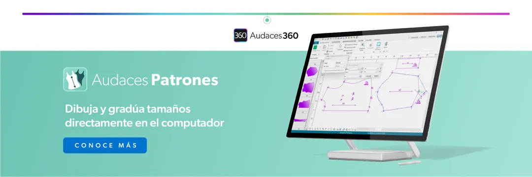 Dibuja y gradúa tamaños de prendas directamente en el computador con Audaces Patrones.