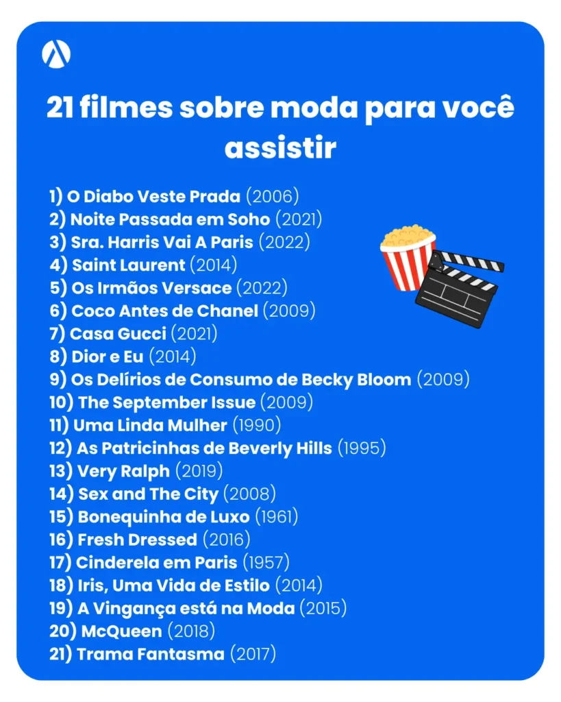 Lista com os 21 filmes sobre moda disponíveis no streaming.