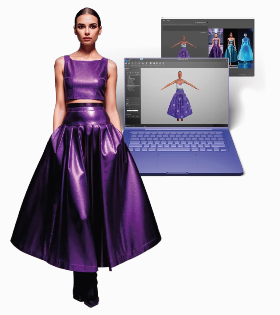 Audaces has market-leading technology for 3D simulations of all types of dresses.