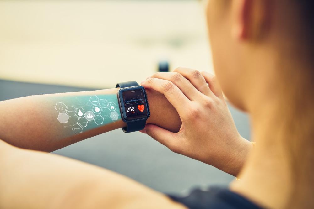 Smart accessories, like smartwatches, are popular wearable devices.