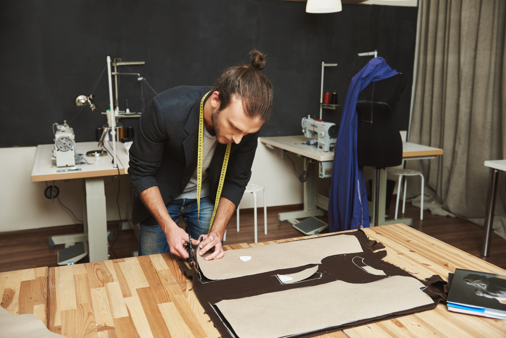 Creating pants patterns requires a great deal of care and attention.