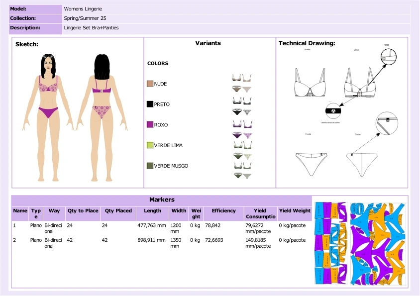 Audaces technology can help you create the perfect clothing tech pack.