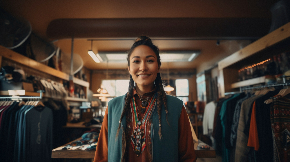 Hyperlocal: a native leading a local fashion business.