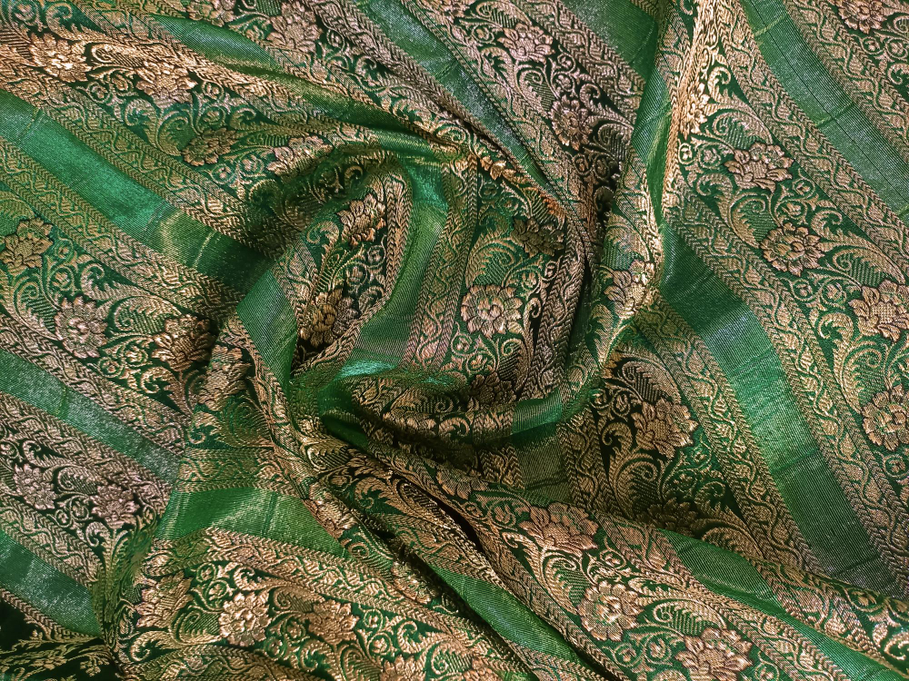 Types of sarees: fabric used to produce Banarasi sarees.