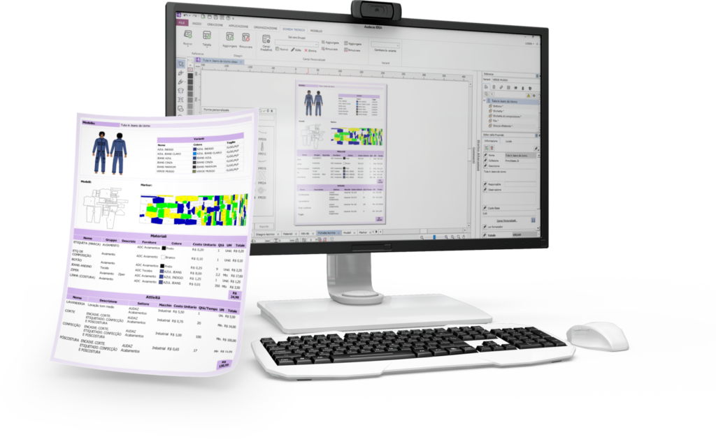 Clothing size chart: Audaces technology offers the best solution for designers and pattern makers.