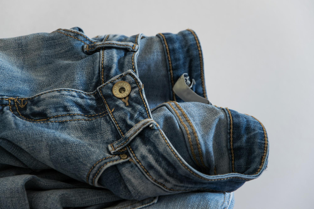Continuous production: jeans are one of the main items produced using this approach.