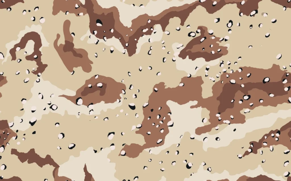 Camouflage print: chocolate chip style.