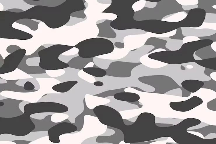 Camouflage print: urban style.