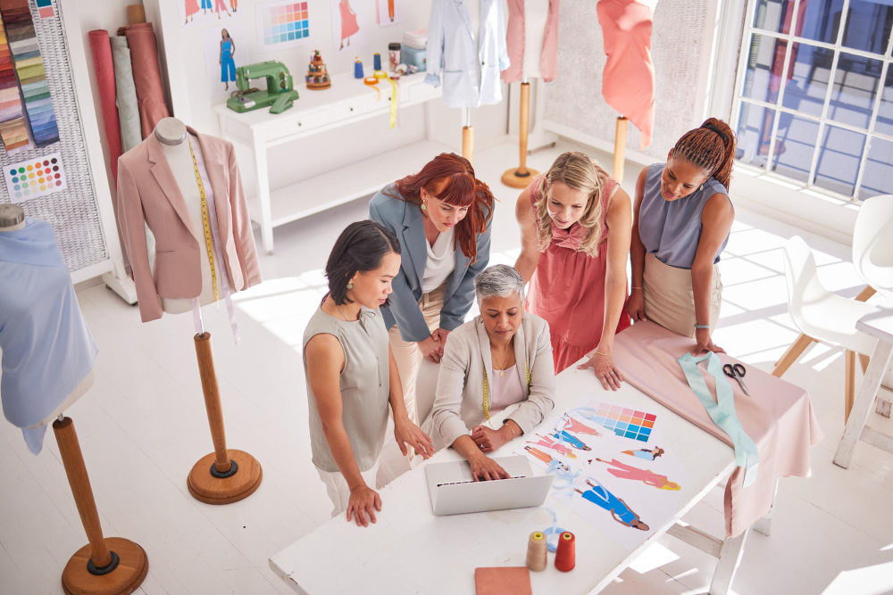 Apparel manufacturing software: fashion teams working in an integrated way.