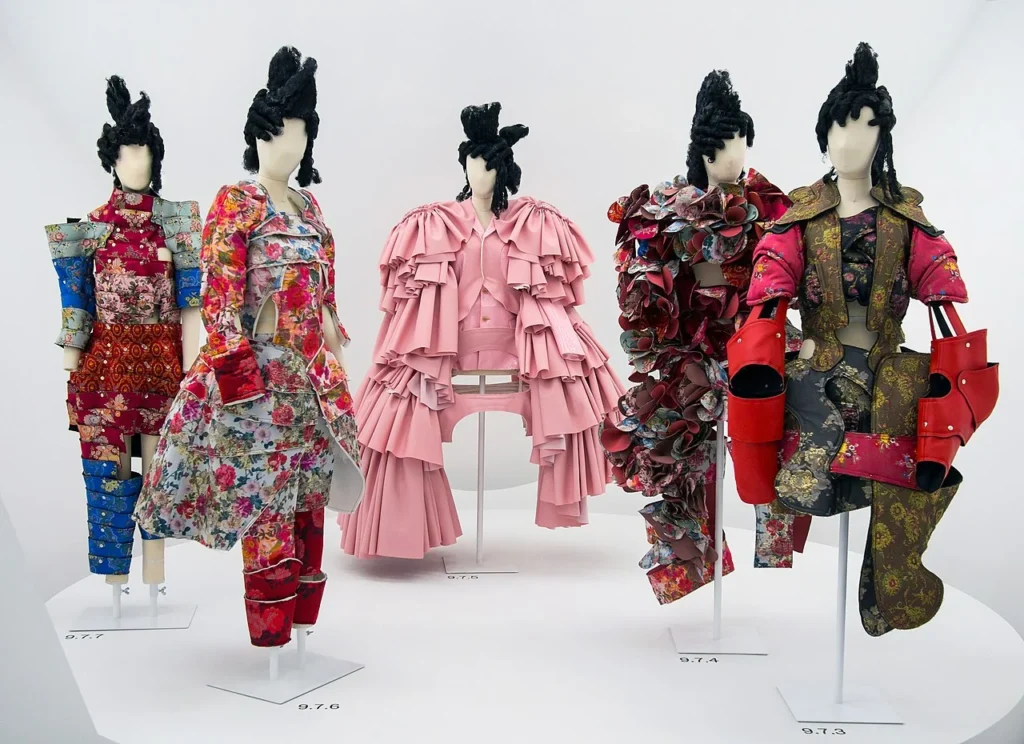 Rei Kawakubo: Comme des Gar&ccedil;ons pieces exhibited at the MET in New York.