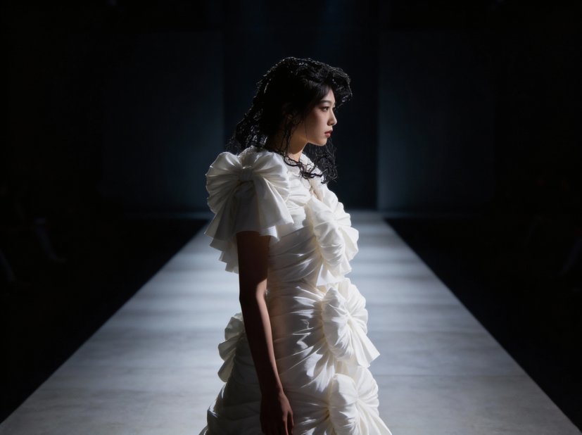 Rei Kawakubo: a runway design inspired by her aesthetic.