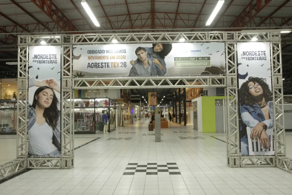 Imagem da sa&iacute;da da Agreste Tex 2024, anunciando a Agreste Tex 2026. Cr&eacute;ditos: Agreste Tex.