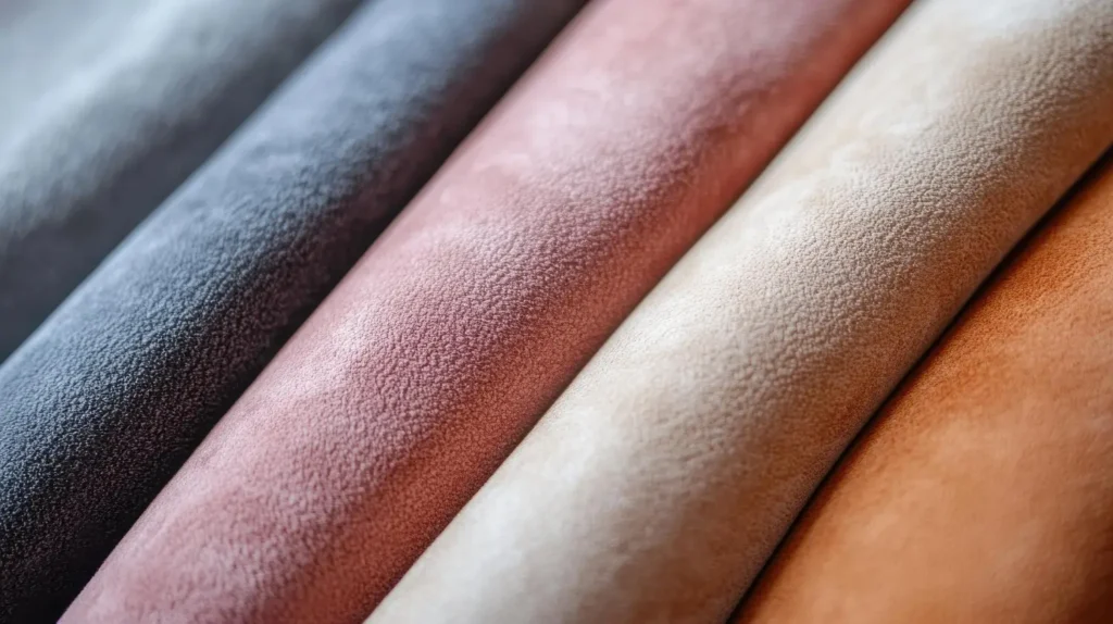 Camur&ccedil;as de diferentes cores, uma das texturas de tecido mais populares no mundo.