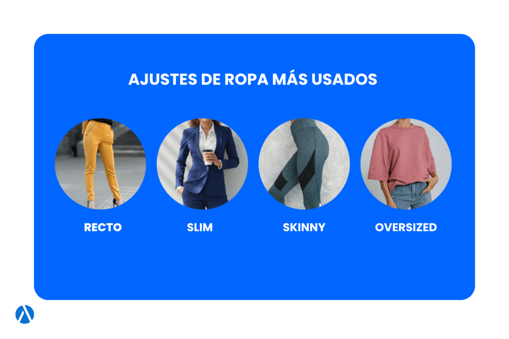 tipos de ropa: tipos de ajuste de ropas