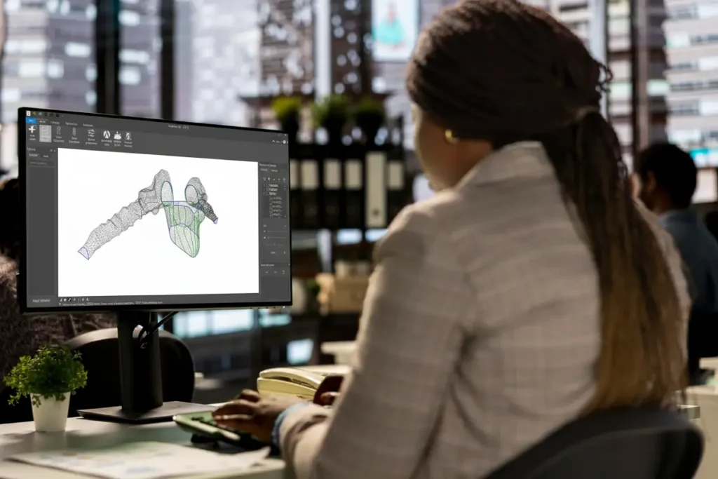 Estilista aprendendo a desenhar em 3D online