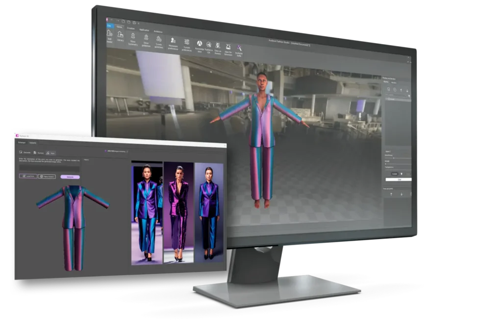 Interfaccia dello studio di moda Audaces