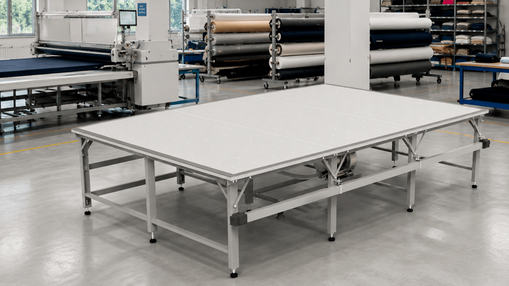 mesa tendido tela: mesa para tendido de tela de Audaces en una fabrica