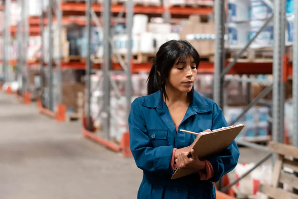 producción industrial perú: mujer en una fabrica