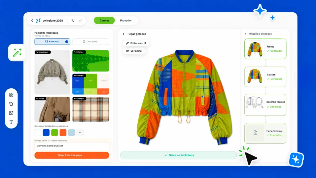 Interface do LooksMaker, nova ferramenta IA da Audaces
