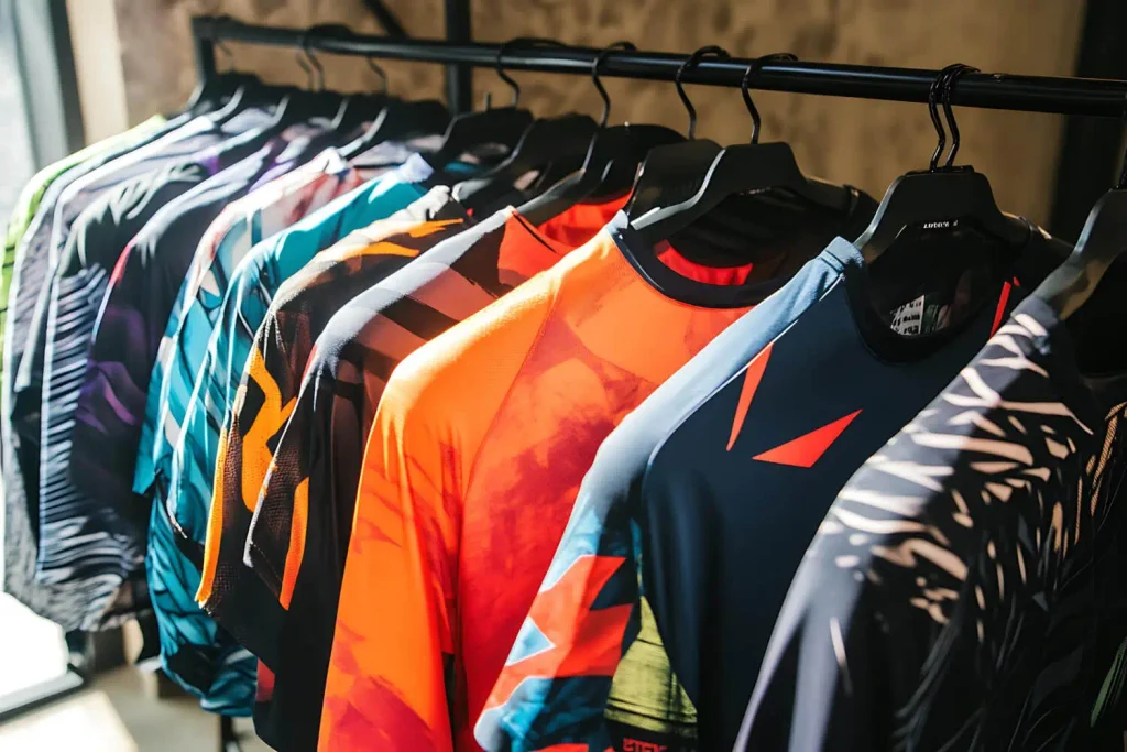 uniformes deportivos: camisas deportivas de colores distintos